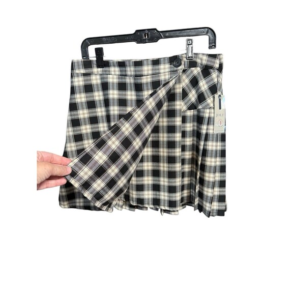 Jolt Plaid Wrap Button Pleated‎ Skirt Women’s Size Large NWT - Picture 2 of 16